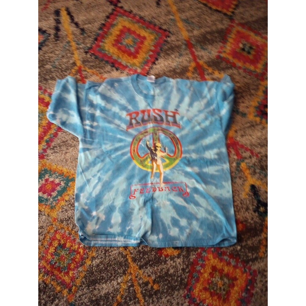 Rush Feedback Tour T Shirt VTG 2004 Authentic  Men’s XXL Music Band Tee Tie Dye